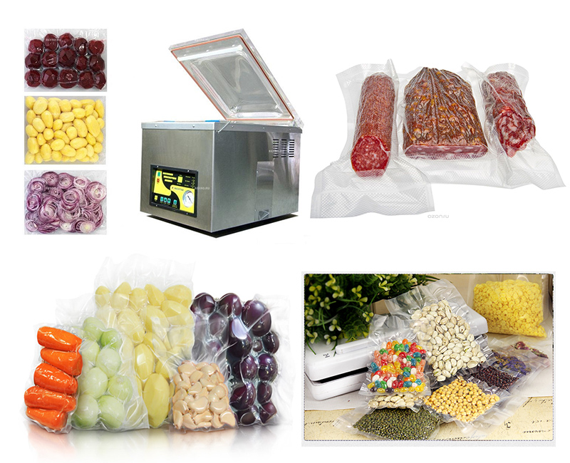 Вакуумные пакеты для хранения вй и вакуумной упаковки пищевых продуктов